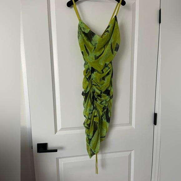 NWT Jonathan Simkhai Trixie Printed Mesh Mini Dress size XS - Picture 7 of 8